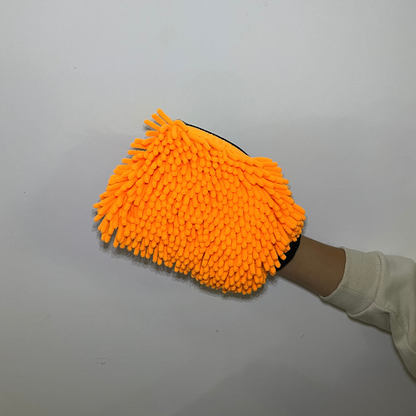 Microfiber Cleaning Mitt - Orange