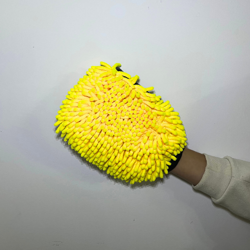 Microfiber Cleaning Mitt - Yellow